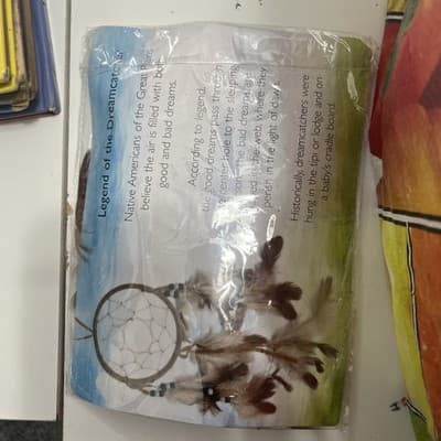 Dreamcatcher New Legend Native Americans Great Plains 8" Long 4" Wide - Thumbnail 2