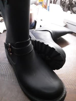 Womens TOMMY HILFIGER Blue Double Strap Rain Boots! Size 9 -JM - Thumbnail 5