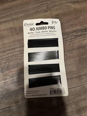 Annie 2 3/4'' Bobby Pins Black Hair jumbo Pins Bob Pins 40 Pack - Thumbnail 2