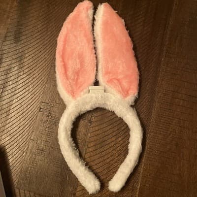 White/Pink Ears Light Up Bunny Headband - Cottondale- OSFM - New with Tags