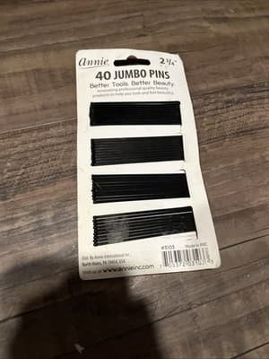 Annie 2 3/4'' Bobby Pins Black Hair jumbo Pins Bob Pins 40 Pack - Thumbnail 3