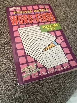 KAPPA WORD FIND Word Hunt Papp Publishing pocket size set volume 123 Free Ship - Image 1