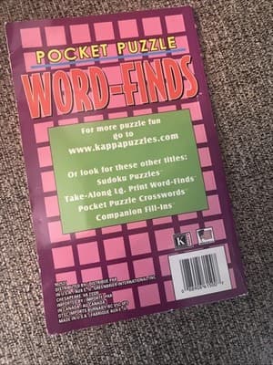 KAPPA WORD FIND Word Hunt Papp Publishing pocket size set volume 123 Free Ship - Thumbnail 3