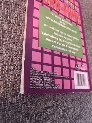 KAPPA WORD FIND Word Hunt Papp Publishing pocket size set volume 123 Free Ship - Thumbnail 4