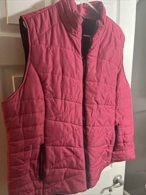Casuals Womens Pink Winter Womens Snow Vest Zip Front Size 3xL - Image 1