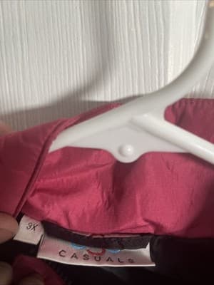 Casuals Womens Pink Winter Womens Snow Vest Zip Front Size 3xL - Thumbnail 2