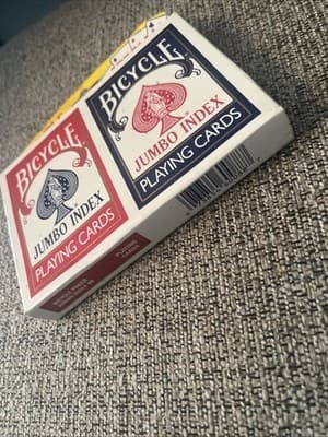 2 Pack Large Print Jumbo Playing Cards – Perfect for Family Game Nights & Fun - Thumbnail 3