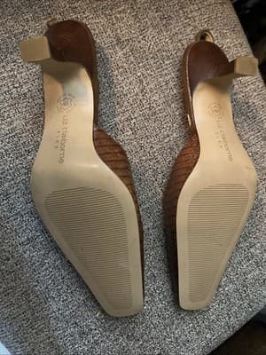 Liz Claiborne Flex Faux Alligator Slingback Womens Heels Size 10M - Thumbnail 5