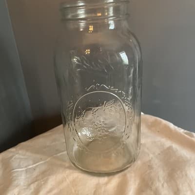 Ball Mason Jar Wide Mouth 3 Pint #26 Mason Jar Without Lid 9.5” Tall - Thumbnail 3