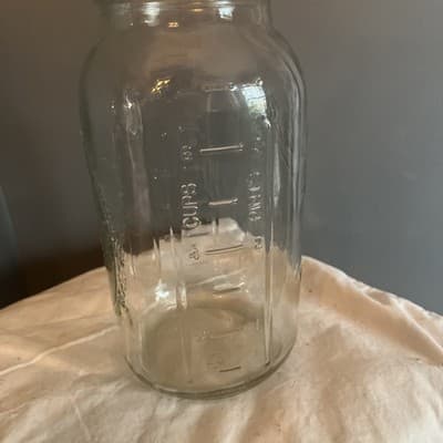 Ball Mason Jar Wide Mouth 3 Pint #26 Mason Jar Without Lid 9.5” Tall - Thumbnail 2