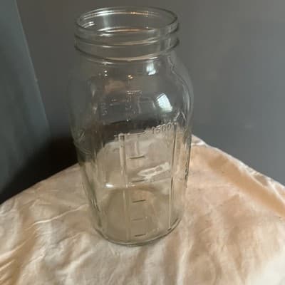 Ball Mason Jar Wide Mouth 3 Pint #26 Mason Jar Without Lid 9.5” Tall - Thumbnail 4