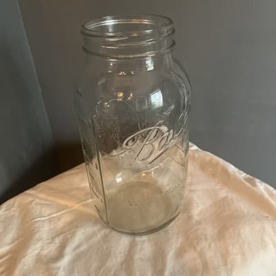 Ball Mason Jar Wide Mouth 3 Pint #26 Mason Jar Without Lid 9.5” Tall - Image 1