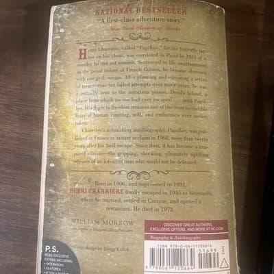 Papillon by Henri Charriere (2006, Trade Paperback) - Thumbnail 3