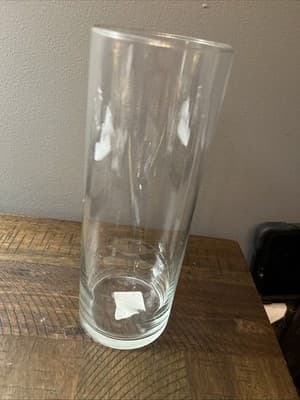 Libbey 895 Florero Clear Glass Cylinder Vase 9.5 In - Thumbnail 4