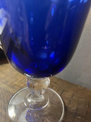 CRISTAL D'ARQUES-DURAND Casual Setting Sapphire Water Goblet - Thumbnail 3