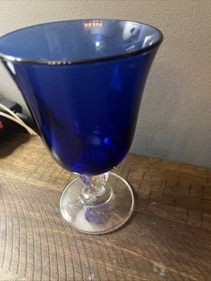 CRISTAL D'ARQUES-DURAND Casual Setting Sapphire Water Goblet - Thumbnail 4