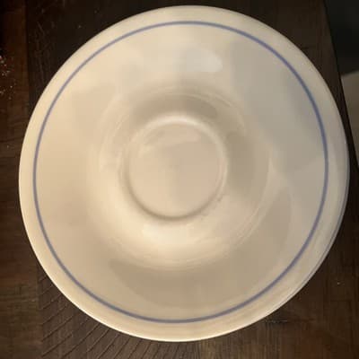 Vintage Corelle Blue Line Saucer/Small Plate 6.25”Diameter -4 pieces Collectible - Thumbnail 3