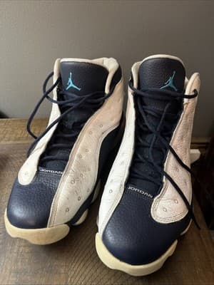 7118) Nike Air Jordan 13 XIII Retro Obsidian Powder Blue 414571-144 Men’s Size12 - Thumbnail 2