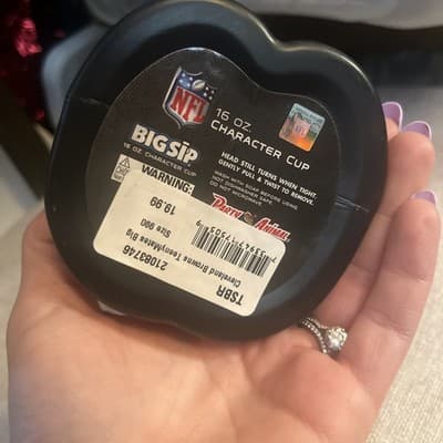 NFL Teenymates Big Sip Cleveland Browns 3D Character Water Bottle 16 OZ - Thumbnail 5