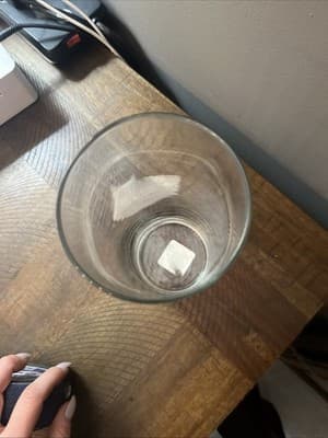 Libbey 895 Florero Clear Glass Cylinder Vase 9.5 In - Thumbnail 3