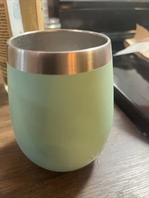 Yeti Rambler 10oz Stainless Steel Wine Tumbler Without Lid Seafoam Green - Thumbnail 2