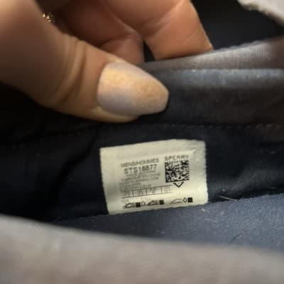 mens sperry top sider memory Foam Navy Loafers With Brown Accent 11.5 - Thumbnail 4