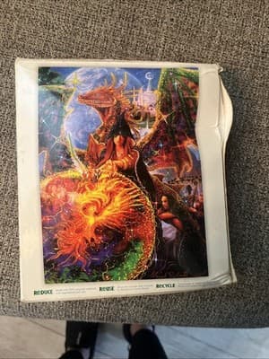 New & Sealed Steve Roberts Mystical Shimmer 550 Piece Puzzle 18 " x 24" - Thumbnail 4