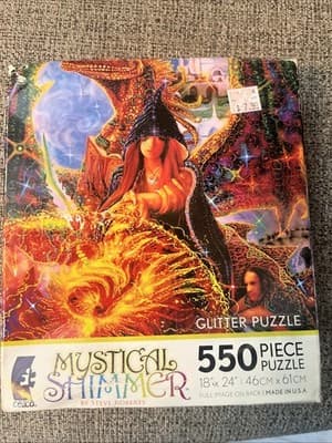 New & Sealed Steve Roberts Mystical Shimmer 550 Piece Puzzle 18 " x 24" - Image 1