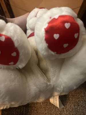 Vintage 2002 New Adventures Valentine’s Day stuffed white puppy dog That Talks - Thumbnail 3