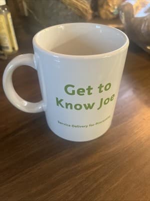 Get To Know Joe Service Delivery For Processing White Coffee Mug