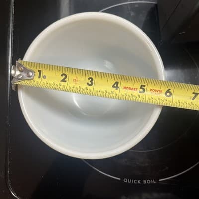 Vintage Pyrex #401 Spring Blossom Green Crazy Daisy 1.5 Pint Nesting Mixing Bowl - Thumbnail 2