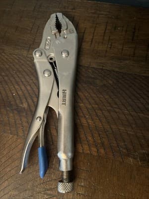 HART 7-inch Curved Jaw Locking Pliers, Chrome Vanadium Steel - Thumbnail 2