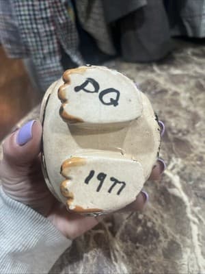 Unique Ceramic OWL Figurine Candle Holder 4" x 3" and 3.7" tall - Thumbnail 7