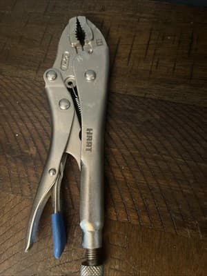 HART 7-inch Curved Jaw Locking Pliers, Chrome Vanadium Steel
