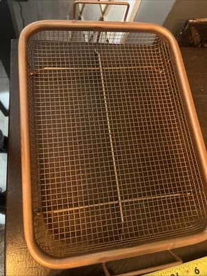 Extra Basket For Air Fryer- Copper Color New 12x9 - Thumbnail 2