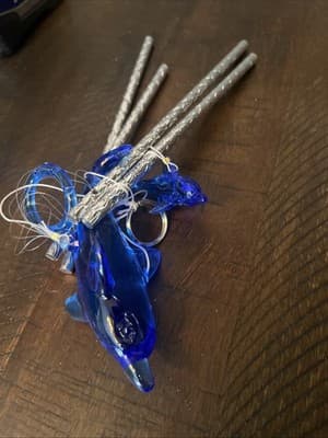 16"Long Dolphin Acrylic Wind Chime Ornament Home Decor Unique Gift