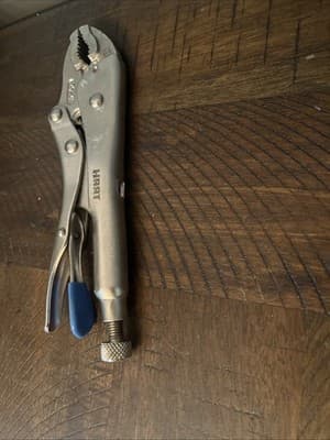 HART 7-inch Curved Jaw Locking Pliers, Chrome Vanadium Steel - Thumbnail 3