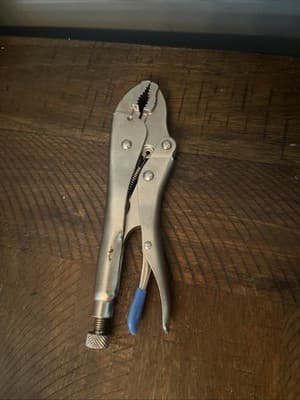 HART 7-inch Curved Jaw Locking Pliers, Chrome Vanadium Steel - Thumbnail 5