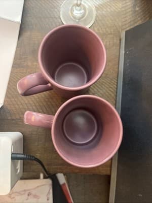MATTE CERAMIC LAVENDER PURPLE COFFEE TEA MUG CUP 12 OZ Set Of 2 - Thumbnail 2