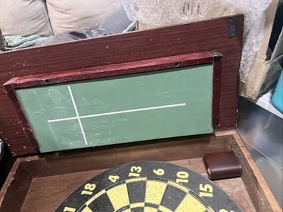 The Golden Clipper 1805 Vintage Hanging Wooden Dartboard Cabinet (Darts Only) - Thumbnail 5