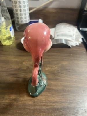 Pink Flamingo Vintage Mid Century Style Head Down Ceramic Figurine 🦩 - Thumbnail 2