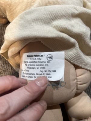 Cabbage Patch 1985 Doll Boy Yarn Loop Hair Blonde Head Xavier Roberts - Thumbnail 3