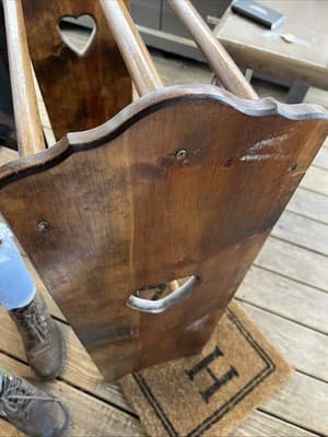 antique wooden quilt rack - Thumbnail 6