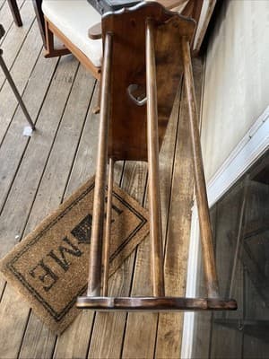 antique wooden quilt rack - Thumbnail 3