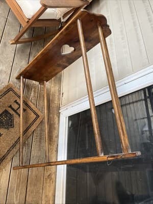 antique wooden quilt rack - Thumbnail 2