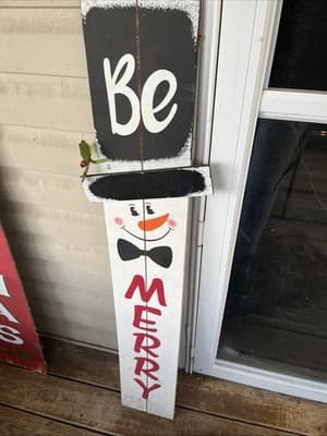 Frosty Be Merry Christmas Decor 48” Tall - Image 1