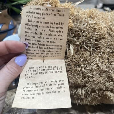 Zrike "Touch of Craft" Handmade Sheep, Phillipines 12” X9” X 5” Large - Thumbnail 7