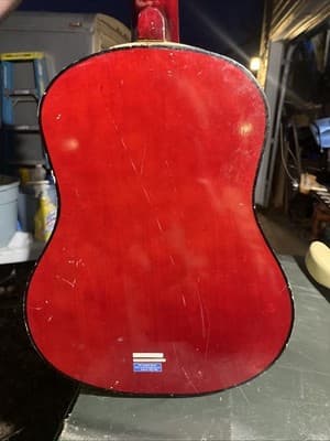 Vintage Century Hand Made Acoustic Beginner Guitar Wood Sunburst Good Condition - Thumbnail 4