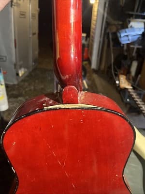 Vintage Century Hand Made Acoustic Beginner Guitar Wood Sunburst Good Condition - Thumbnail 5