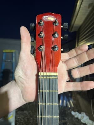 Vintage Century Hand Made Acoustic Beginner Guitar Wood Sunburst Good Condition - Thumbnail 2